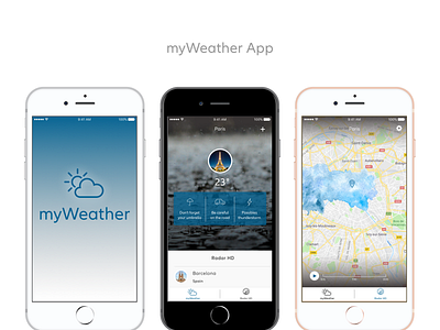 myWeather App app apps design design dribbble uidesign uiux ux design wealth weather