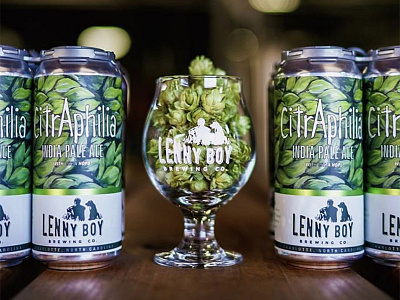 Lenny Boy Citraphilia Can Design beer beerart brewery can charlotte design hop cone hops packaging