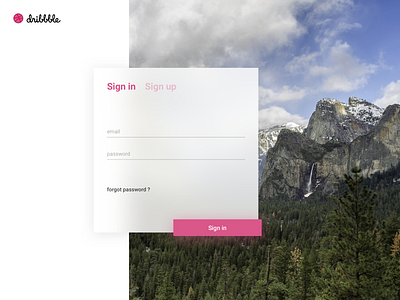 Daily Ui #001 - Sign In 1 concept daily ui dribbble sketch ui user interface
