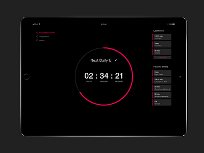 Daily UI #014 - Countdown Timer