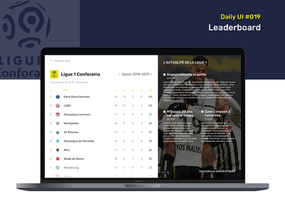 Daily UI #019 - Leaderboard