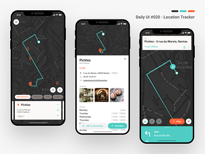 Daily UI #020 - Location Tracker apple daily 100 daily ui daily ui 20 design dribbble iphone xs location tracker locations sketch tracker ui ui design user interface ux uxdesign vector
