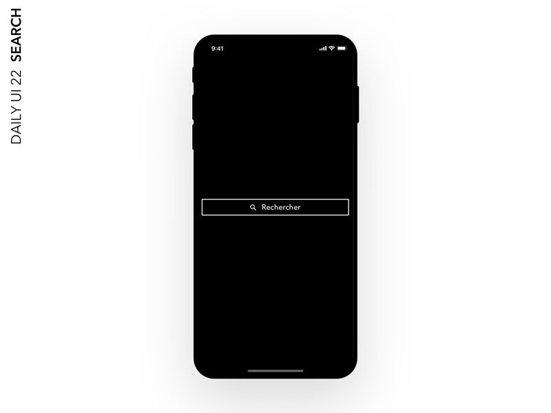Daily UI #022 - Search blackandwhite daily 100 daily ui daily ui 22 design dribbble iphone xs minimalist research search search bar sketch ui ui design user inteface ux ux design