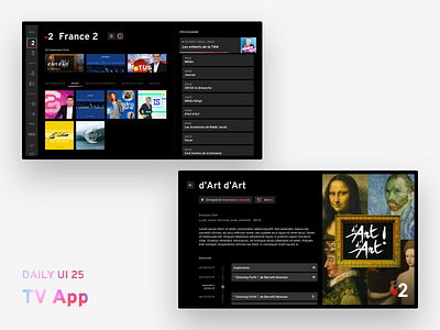 Daily UI #025 - TV App