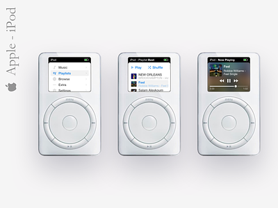 iPod Classic 1G - UI Concept apple concept app design dribbble ipod music music app sketch ui design user inteface user interface ux ux design vector
