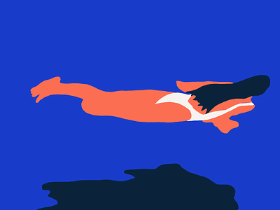 Swimming animation frame by frame gif girl handdrawn loop motion motion design pool procreate swimming swimming pool