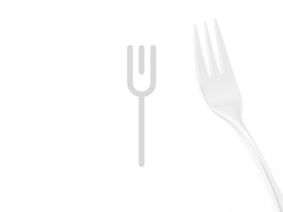 Fork fork icon lines minimal pictogram