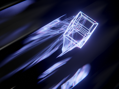 Falling cube abstract blender blender3d eevee