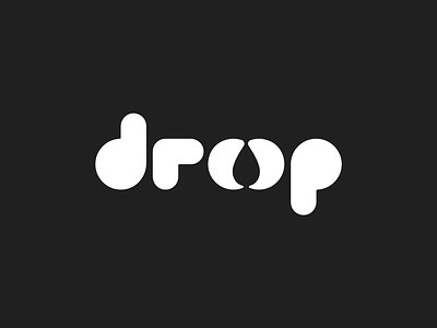 droop logo concept brand brand identity branding design flat illustration logo minimal negative negative space negative space typography vector