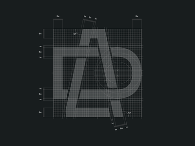 DLA branding design graphic design grid logo