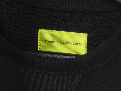 Court Satisfaction brand branding logo padel typography wordmark