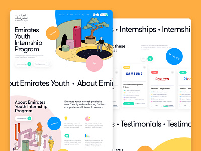 Emirates Youth Internship - Redesign design illustration typography ui ui ux design ui design ui ux designer userinterfacedesign web design website