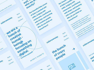 Wireframe Mobile - colorwwway. digital design agency