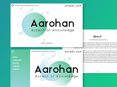 Educational Website Design- AAROHAN BITS Pilani