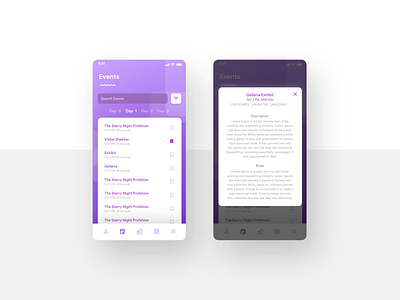 College Fest App Design android android app application concept concepts design ewallet food fresh interface material materialdesign materialui purple ui uiux ux wallet
