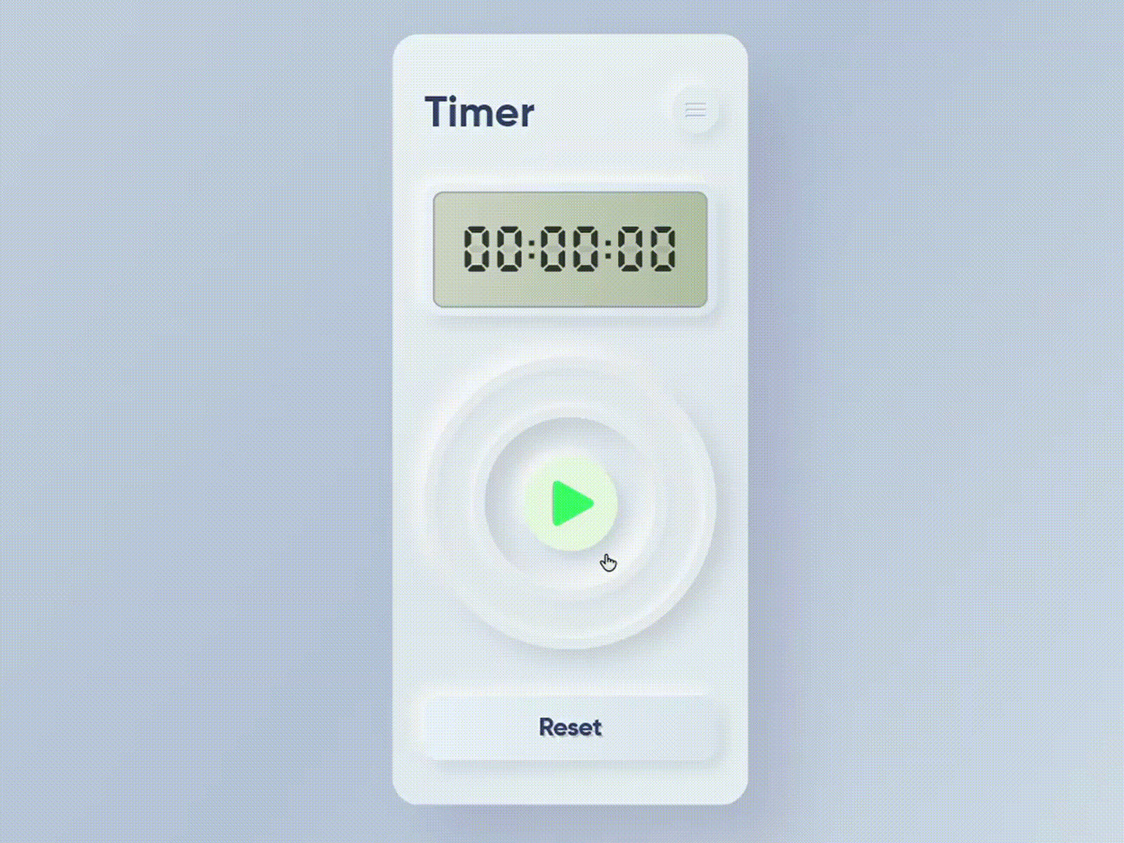 Animated Timer Concept Skeuomorph by Yash Bhagat on Dribbble