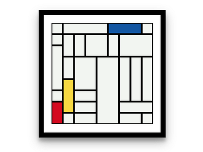 Generative Mondrian creative coding digital painting generative generative art pattern programming