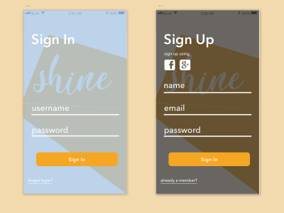 Daily UI 001-Sign Up 001 daily daily ui daily ui day 001 gethers rai rai gethers sign in sign up ui