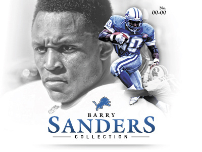 Barry Sanders Collection barry barrysanders blue detroit football lions nfl sports