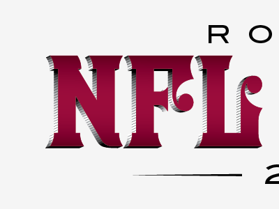 NFL gradient letter logo nfl red sports
