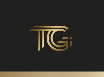 TGI Logo for an IT company 3d branding corporate branding corporate logo gold logo logo design logos logotype
