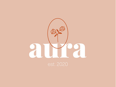 Aura Skin Care Logo branding branding and identity cosmetics design floral icon illustration logo logo design love makeup skincare typography vector