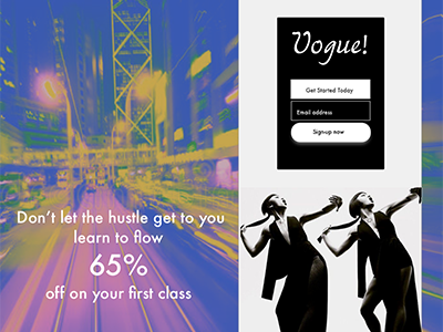 Daily UI Challenge #036 daily ui dance classes promo special offer vogue