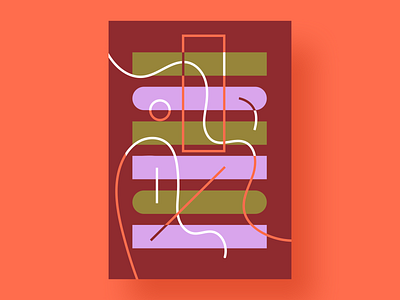 Oh lilineees! 〰️ abstract art art color design geometrics illustration lines shape vector