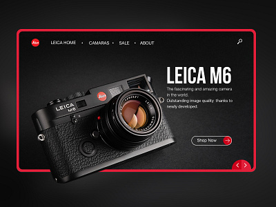 WEB CONCEPT FOR LEICA app concept design design uidesign webdesign