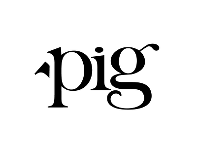 Pig logo design