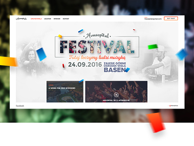 Housepital festival 2016 festival web design