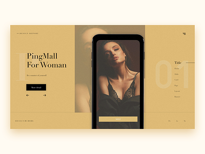 Design report of a e-commerce web for woman design e commerce report ui web woman