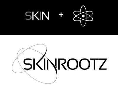 Skinrootz Identity branding design free throw logo mumbai typography vector