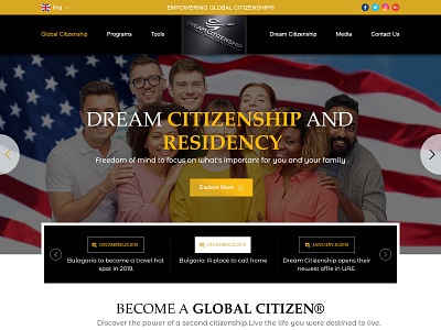 Citizenship Website Home Page branding design graphic design graphic art icon illustator logo photoshop typography ui ux design ui ux web