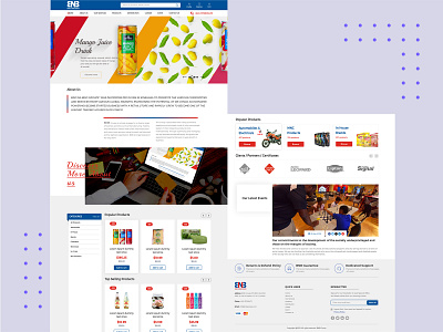 eCommerce website landing page branding design graphic design photoshop ui ux
