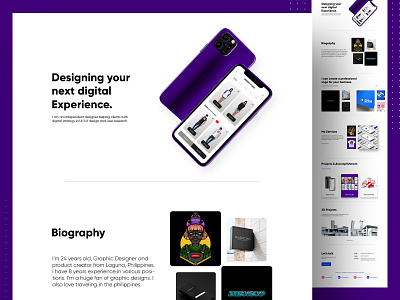 Personal ( Landing Page ) cv design dribbble dribbble best shot personal brand personal branding ui ui ux ui design web webdesign website website design