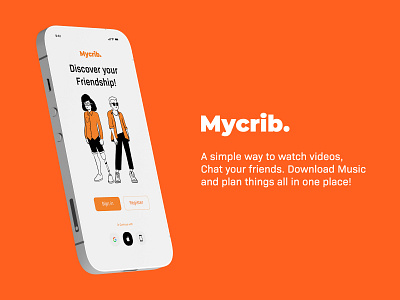 Mycrib Social Media Startup! branding design dribbble social ui ui ux