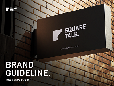 Square Talk Brand Guideline book branding business guideline idendity logo luxury