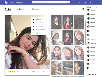 Facebook Redesign Gallery (WEB UI Design) clean ui facebook facebook ad mark zuckerberg minimalism minimalist minimalistic redesign redesign concept social app social network socialmedia ui ux uidesign uiux web webdesign website website design white space