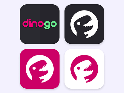 DinoGo App icon 005 app icon app icon design application daily daily 100 challenge daily ui dailyui design dinogo dinosaur figma icon icon app icon design iconography travelapp