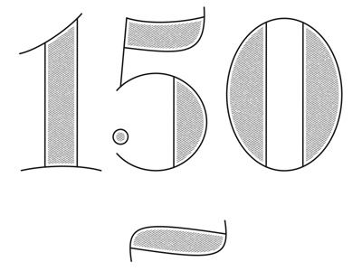 150 hatch leftloft lettering pattern. lft etica poster type typography