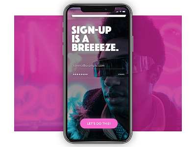 Daily UI Challenge #001 - Sign Up app colourful dailyui sign in sign up ui design ux design