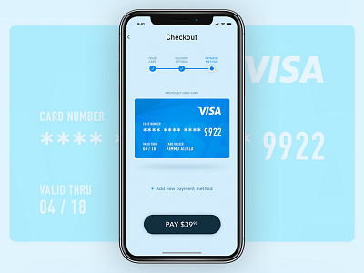 Daily UI #002 - Credit Card Checkout checkout credit card dailyui mobile ui design ux ux design