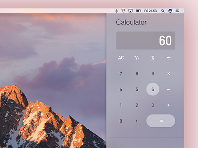 Daily UI #004 - Calculator calculator dailyui desktop mac osx ui design ux design