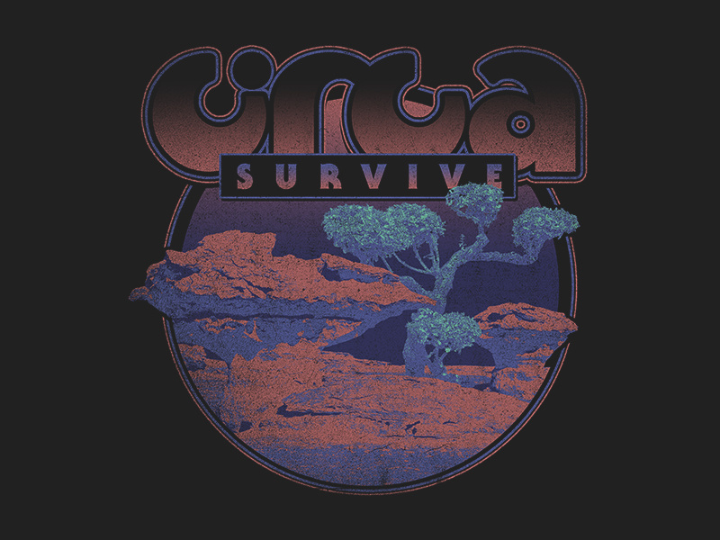 CIRCA SURVIVE - formations circa survive circa vintage retro sci-fi science fiction nature space rock merch texture