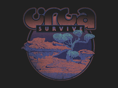 CIRCA SURVIVE - formations circa circa survive merch nature retro rock sci fi science fiction space texture vintage