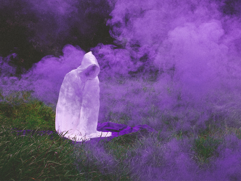 BTBAM - Life in Velvet lush velvet photography rock metal purple smoke robe btbam