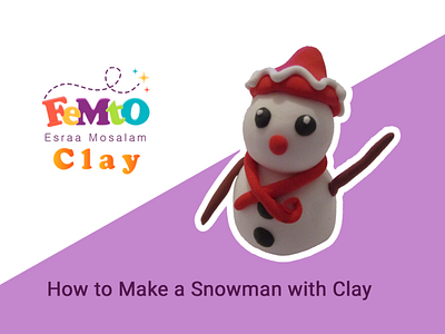 How to Make a Snowman with Clay ⛄️☃️