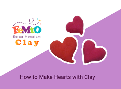 How to Make Hearts with Clay ❤❤ art clay design esraamosalam femto heart hearts how kids make play playing to try tutorial with