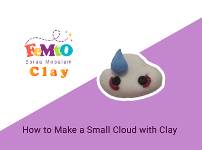 How to Make a Small Cloud with Clay 🌧☁🌧 art clay cloud clouds design femto how kids make play playing small to try tutorial with